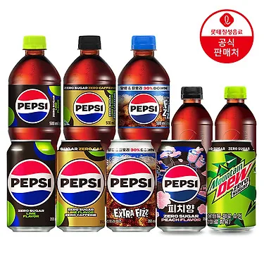 펩시제로 210ml 30캔 + 355ml 24캔