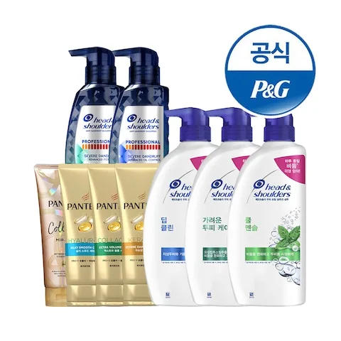 헤드앤숄더 샴푸 800ml / 850ml 3개 + 미니샴푸1개