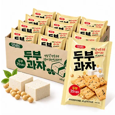 오즈랜드 진한 두부과자 40g 12봉