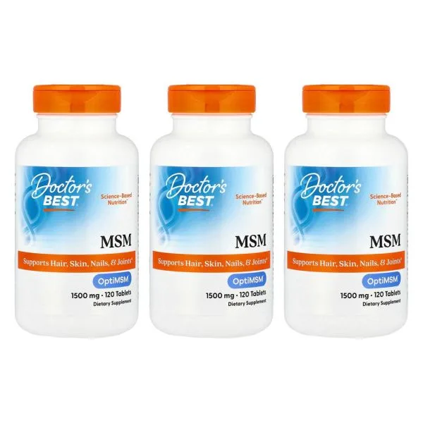 닥터스베스트 MSM 옵티MSM 함유 1500mg 120정 3개