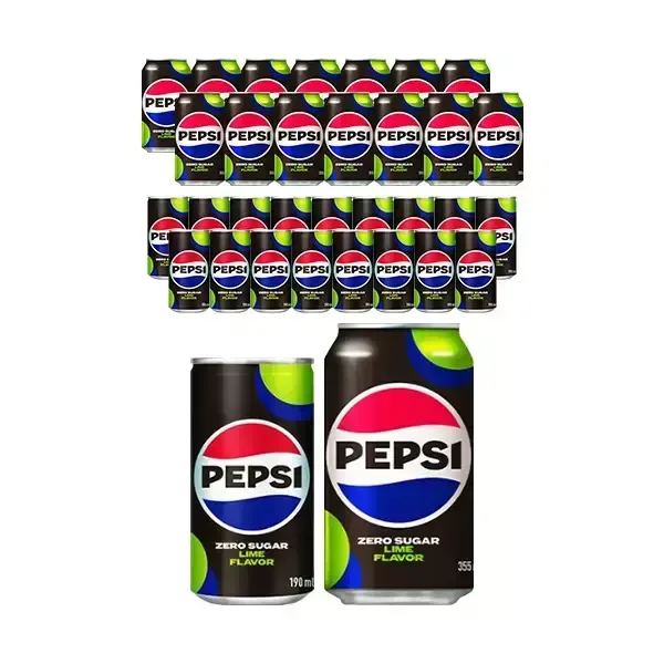 펩시 제로슈거 라임향 올인원팩 (190ml, 18개 + 355ml, 15개)