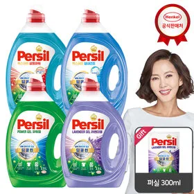 퍼실 딥클린 액체세제 마이크로 효소 2.5L 4개+퍼실 300ml