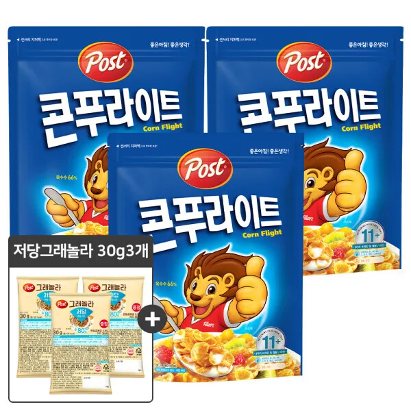 콘푸라이트 600g 3개 +그래놀라 저당렌틸오트 30g 3개