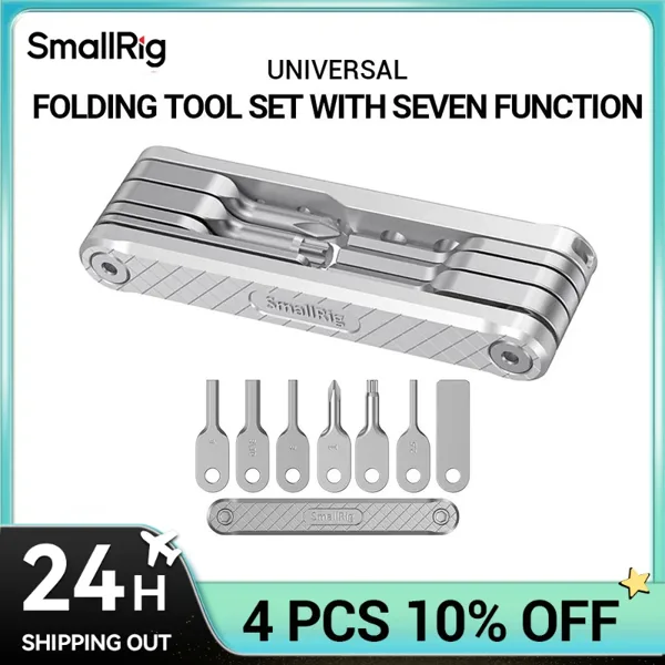 SmallRig 카메라 장비용 폴딩 멀티툴 툴셋 스크루드라이버 육각렌치 T25 토크 드라이버 - 2213
