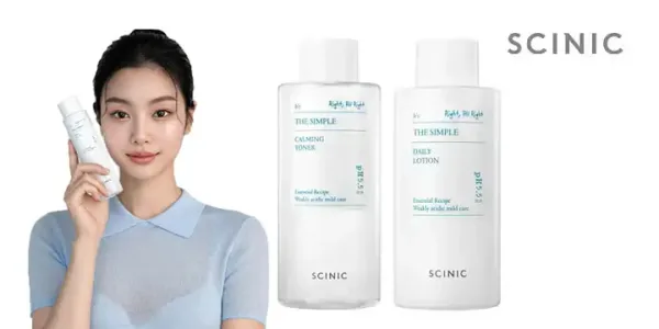 싸이닉 더 심플 진정 토너 300ml + 약산성 비건 로션260ml / 저자극+보습+진정