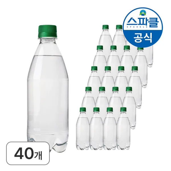스파클 탄산 스파클링 플레인, 500ml, 40개