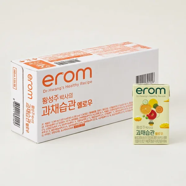 이롬 황성주박사의 과채습관, 옐로우, 140ml, 24개