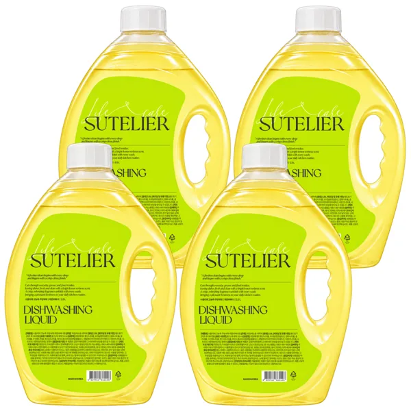 수뜰리에 고농축 주방세제, 레몬버베너향, 2.5L, 4개