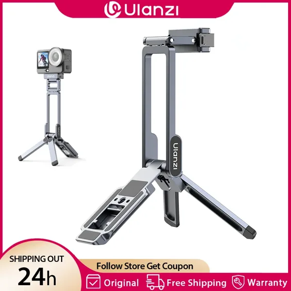 Ulanzi MA37 DJI Action 5 6/Osmo Nano용 퀵 릴리스 미니 삼각대 1/4 나사 아카-스위스 360이 포함된 자기 삼각대 스탠드 °   회전