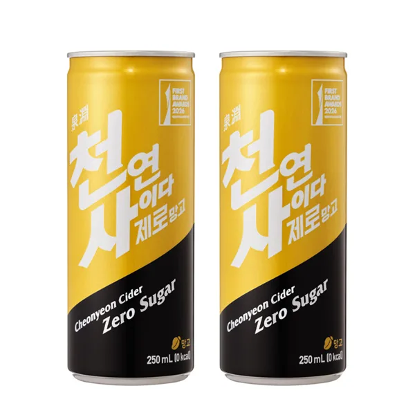 천연사이다 제로 망고 250ml 30캔