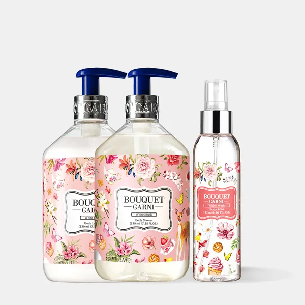 [바디케어SET] 딥퍼퓸 바디워시 520ml+바디로션520ml+헤어 앤 바디미스트145ml