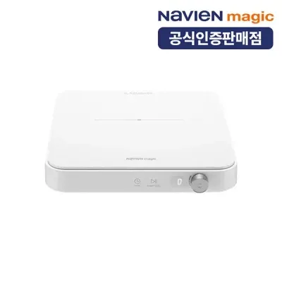 나비엔 매직 1구 포터블 인덕션 전기레인지 다이얼+터치 화이트 ERI-1011AN