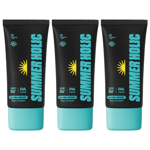 썸머홀릭 울트라 스포츠 선크림 SPF50+ PA++++ 50ml, 3개