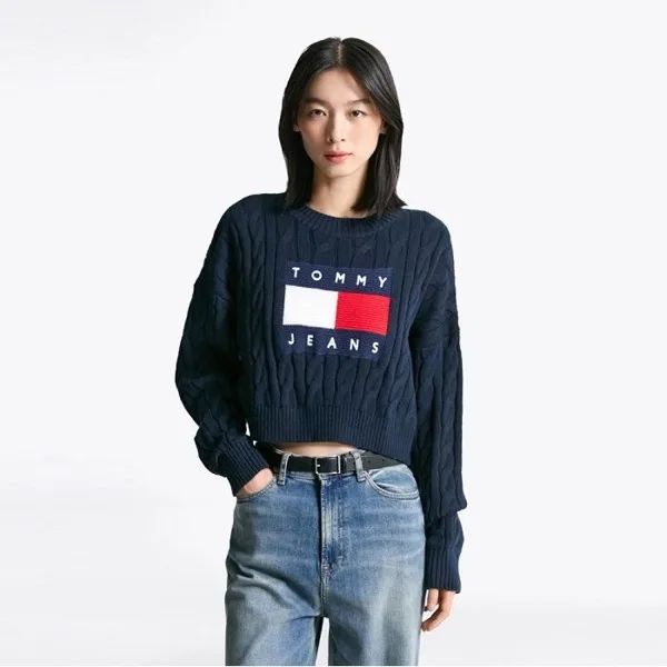 박시 센터 플래그 스웨터 T32F6KTO30TWT1C1G