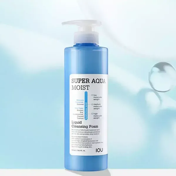 아이오유 히알루론산 약산성 폼클렌징 500ml