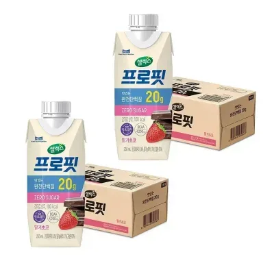 셀렉스 프로핏 딸기초코, 250ml, 18개 2개