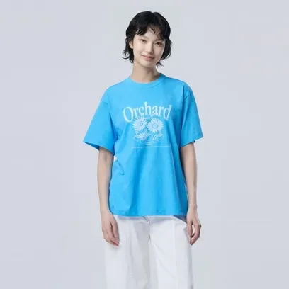 그래픽 내추럴 반팔 티셔츠_BATSF3641BL
