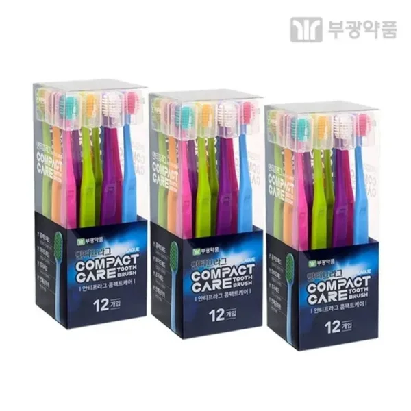 부광약품 얇은헤드칫솔 12개+12개+휴대용 세트