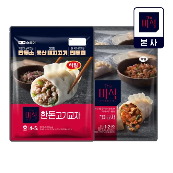 더미식 한돈고기교자 1,015g+김치교자 1.4kg