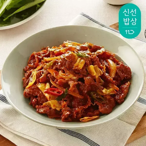 쿡솜씨 매콤제육볶음 신선야채 밀키트
