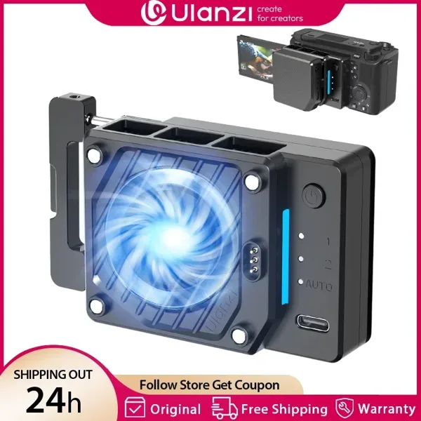 Ulanzi CU01 온도 조절 반도체 카메라 냉각 팬 라디에이터 4K 녹화 키트 Sony Canon Nikon 용 방열판