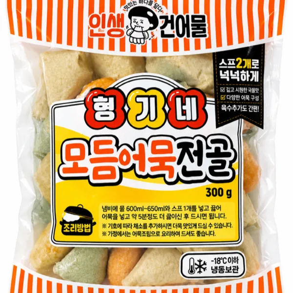 바다곳간 형기네 어묵전골 오리지널 칼칼한맛, 300g, 5개