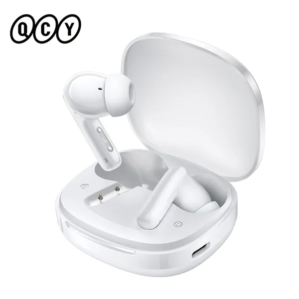 QCY T13 Pro 어댑티브 ANC 무선 이어버드 13mm 드라이버 50dB 하이브리드 ANC 블루투스 6.0 이어폰 6개 마이크 ENC 47시간 재생 HT23