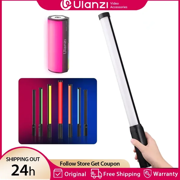 Ulanzi i-Light VL119 RGB 휴대용 라이트 완드 LED RGB 스틱 2500-9000K 사진 조명 비디오 Vlog 용 마그네틱 튜브 라이트