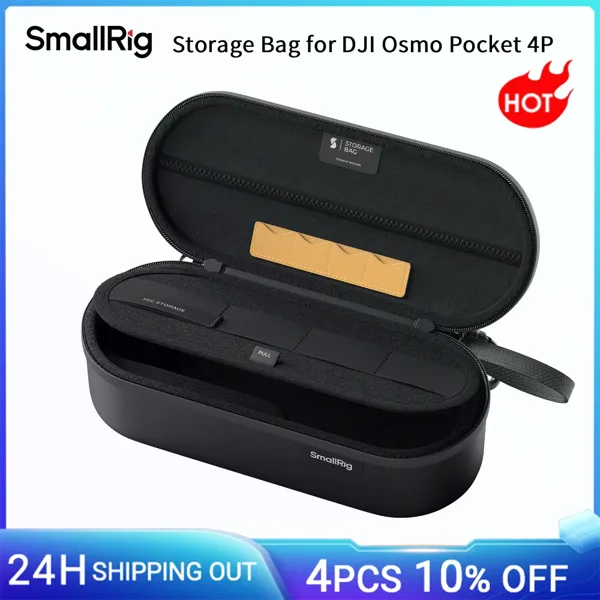SmallRig DJI 오즈모 포켓 4P 및 Insta360 루나 용 방수, 내마모성, 충격 방지, 내압성 보관 가방 -6642