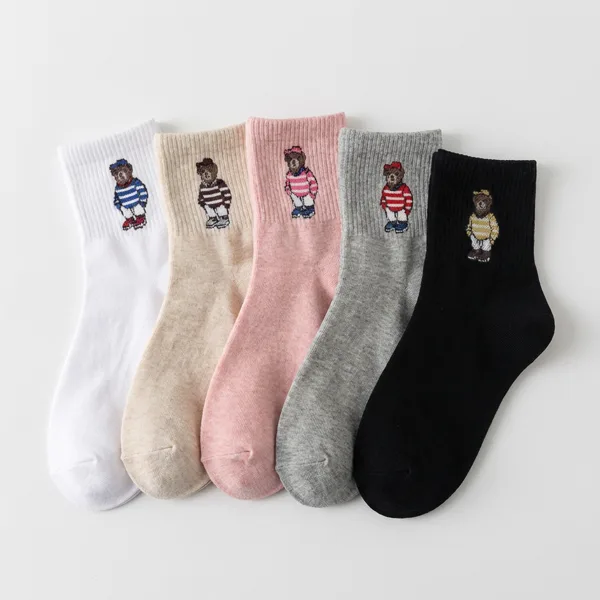 여성 빠삐푸우 카바양말, 골고루, FREE, 10켤레