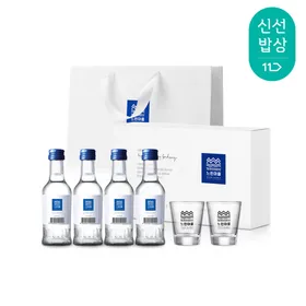 배상면주가 느린마을증류주 미니세트 (70ml x 4입, 잔2입)
