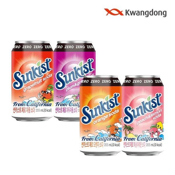 썬키스트 제로소다 355ml 48캔