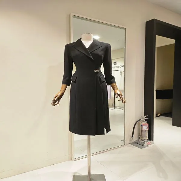 H 라인 기본 원피스 S262MSE011BK HY