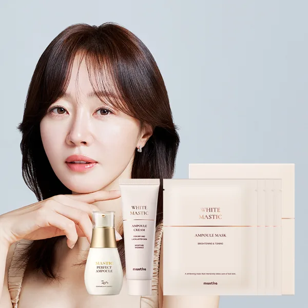 매스티나 매스틱화장품 퍼펙트앰플+크림+마스크 3종 구성
