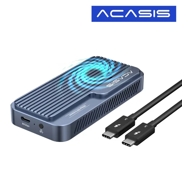 아카시스 TB501PRO V2 GEN5 썬더볼트5 80Gbps NVME 외장 SSD 케이스